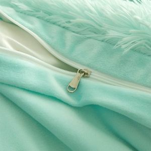 Juego de <span class=keywords><strong>cama</strong></span> de lujo Tie Dye Microfiber Super Soft Faux Fur Fluffy Bed Edredor Set - Product Image 3