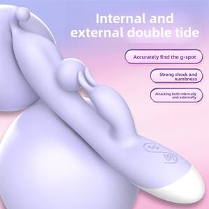 Vibratore a Doppia Vibrazione per <span class=keywords><strong>Donne</strong></span>, Orgasmo Istantaneo, Stimolatore Punto G, Ricaricabile USB, Impermeabile IPX7, Giocattolo per Adulti - Product Image 4