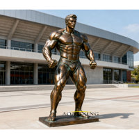 Escultura de Bronce Metálica Hecha a Medida, Estilo Europeo Clásico, Estatuas de Pensadores de Tamaño Real, Decoración de Arte Público de Diseño Moderno