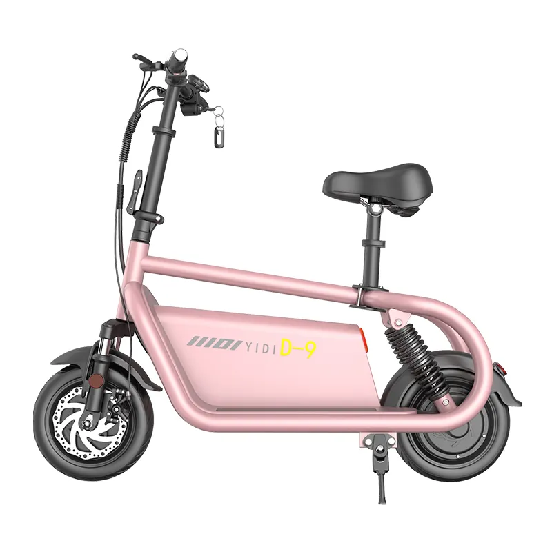 Single Speed 48V 400W 11 Inch Tire Two Wheel Mini Chopper Bicycles Electric Scooter Folding Electric Bike For Adults
