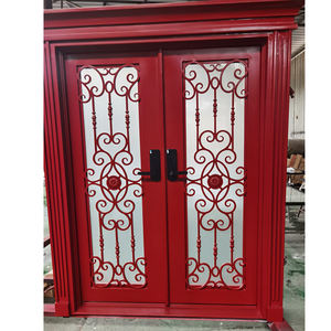Wrought Iron Front Entry Doors for Houses Modern Metal Doors Exterior Steel Doors for Houses Exterior Thermal Break - Product Image 1