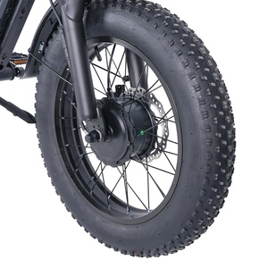 จักรยานไฟฟ้าวิบากยางอ้วนขนาด 20*4 นิ้ว 60V 30Ah 2000W <span class=keywords><strong>7</strong></span> สปีด 30 ไมล์ต่อชั่วโมง พร้อมเบรกไฮดรอลิกดิสก์เบรก มอเตอร์คู่ - Product Image 6