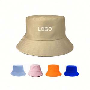 Chapeau Bob d'été pliable en coton à bord large et plat, brodé du logo, pour l'extérieur - Product Image 2
