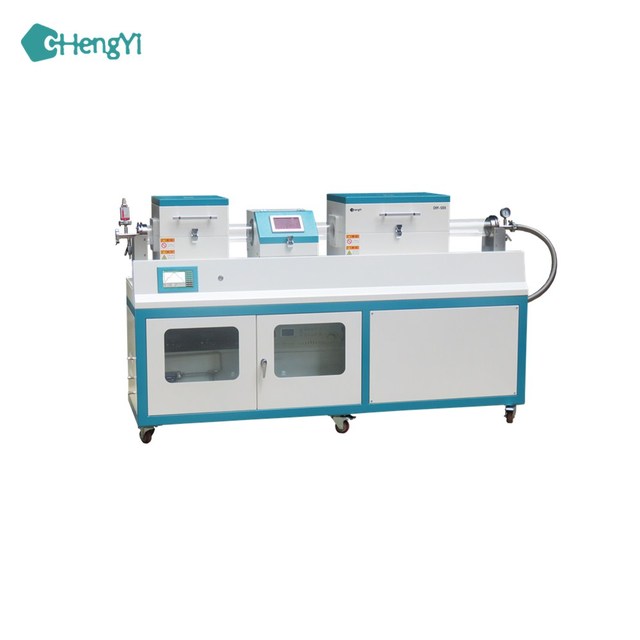 Lab Powder PE-CVD System with Powder Feeding & Receiving (5" Tube, 1200C Max.) - OTF-1200X-III-R5-PECVD
