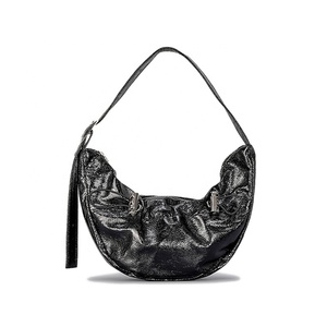 2023热卖闪亮拉绳Pu皮革肩饺子包休闲包女包 - Product Image 4