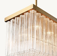 Lustres américains rétro de luxe en cristal moderne atmosphérique salle à manger chambre à coucher plafonnier villa haute lustres duplex