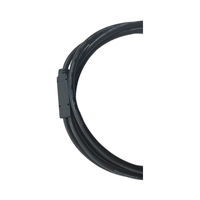 Kabel Pemisah Daya DC (1 ke 2) Konektor Barel 5.5x2.1mm untuk Kamera CCTV Lampu LED, Kabel Ekstensi Daya Hitam yang Tahan Lama