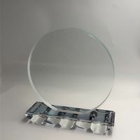 Plaque de trophée en cristal K9 transparente étanche, gravée au laser, polie, la plus vendue, à 3,2 USD, vente directe d'usine pour entreprises