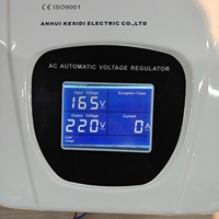 Régulateur de tension automatique monophasé CA 8kVA 10kVA 15kVA avec moteur servo en cuivre, entrée 140V-250V, affichage LCD