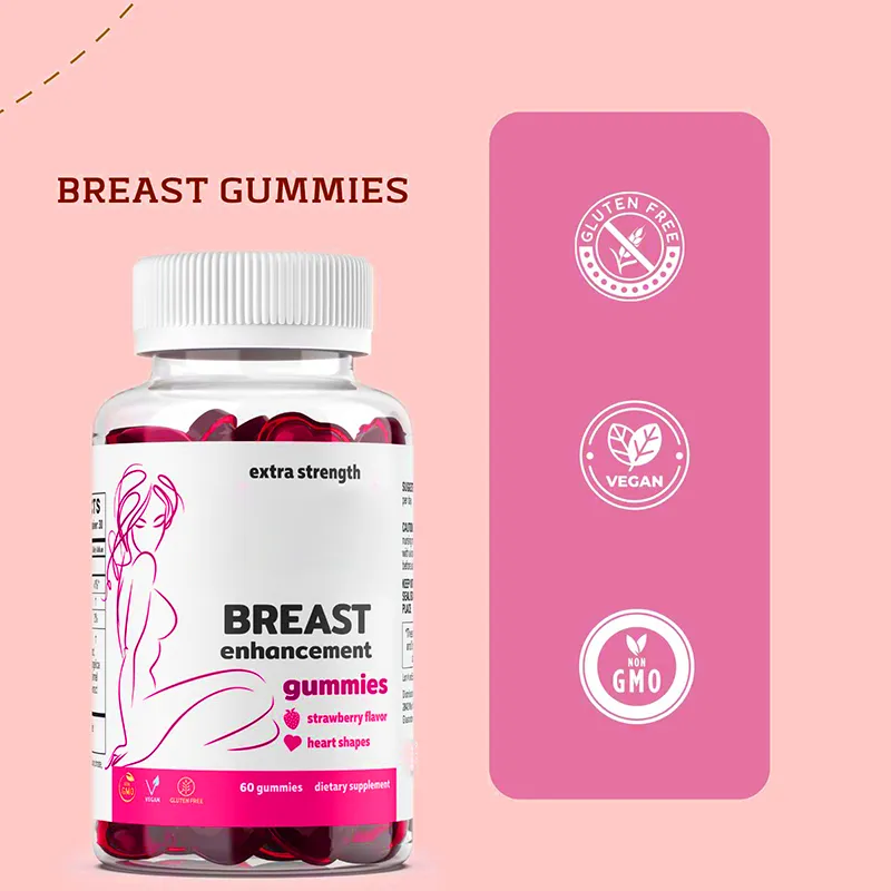 Premium-Brustvergrößerungs-Gummi Extra-Strength-Kerkfir-Geschmack-Kräutermischung Brustvergrößerungs-Gummi