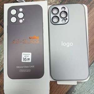 <span class=keywords><strong>Coque</strong></span> de téléphone pour Apple 17 Promax, étui <span class=keywords><strong>en</strong></span> <span class=keywords><strong>verre</strong></span> AG givré, <span class=keywords><strong>iPhone</strong></span> 14proMax, couverture intégrale avec film pour objectif - Product Image 1