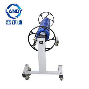 รถเข็นม้วนผ้าคลุมสระว่ายน้ำ Landy ทำจากอลูมิเนียมอัลลอย รับน้ำหนักได้ 60 กก. ปรับความยาวได้ เหมาะสำหรับสระว่ายน้ำในบ้านพักตากอากาศส่วนตัว - Product Image 5