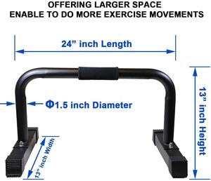 WellShow Sport Home Gym Equipment Push up Handle Dip <strong>Bar</strong> Stand Strengthen Training <strong>Parallettes</strong> - Product Image 3
