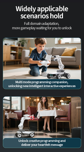 2.4G Rechargeable <b>Remote</b> <b>Control</b> Transforming <b>Robot</b> Car 360° Rotating RC Stunt Toy for Kids with Gift Box - Product Image 3