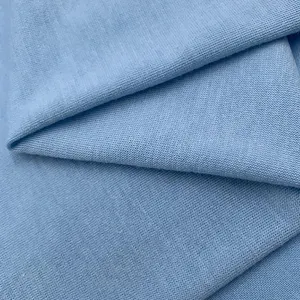 Tecido de camiseta de malha tipo algodão 95% poliéster 5% spandex 170gsm amostra grátis