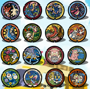 Série de cartes Pokémon, couvercles de cartouche d'eau en forme de dessin animé, autocollants pour réfrigérateur, boîte mystère décorative mignonne, jouets pour enfants - Product Image 2