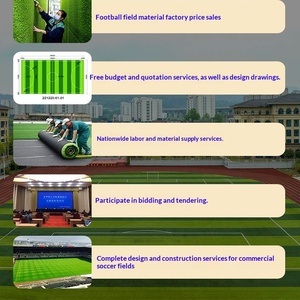 Erba Sintetica per <span class=keywords><strong>Campo</strong></span> da Calcio a 5 Senza Riempimento, Verde, 3 cm, per Scuole e Asili - Product Image 3