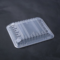 Plateau en PP transparent, épais, de qualité alimentaire, recyclable, personnalisé pour la vente en gros, idéal pour la viande de bœuf, la viande fraîche, le poisson, les saucisses, le poulet congelé