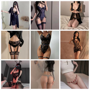 Conjunto de ropa Sexy erótica para Cosplay de mujer adulta, sujetador y pantalones abiertos frontales de chica conejo con bordado Tejido de gasa para fiestas - Product Image 6