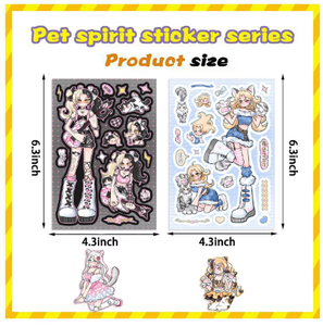 Tuyệt Vời Phim Hoạt Hình Dán Thiết Lập Dễ Thương Phim Hoạt Hình Decals Cho Máy Tính Xách Tay Hành Lý Ván Trượt Máy Tính Xách Tay Chai Nước Tự Làm Thủ Công - Product Image 3