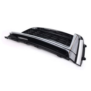 Grille de protection de phare antibrouillard avant en plastique argenté, motif nid d'abeille hexagonal, neuve pour Audi A5 S-Line B9.5 2020-2024 - Product Image 3