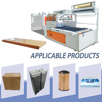 Machine d'emballage rétractable automatique en L, type à scellage latéral, pour planches de bois longues, boîtes en carton, cosmétiques, coffrets cadeaux, POF, PE