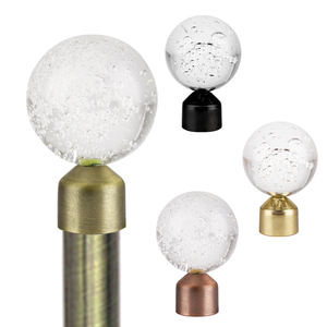 Tringle à rideau en fer <span class=keywords><strong>Tuyau</strong></span> à rideau en <span class=keywords><strong>cristal</strong></span> et accessoires Embouts or Meilleure vente <span class=keywords><strong>Cristal</strong></span> de haute qualité Bois populaire Unique Moderne - Product Image 4