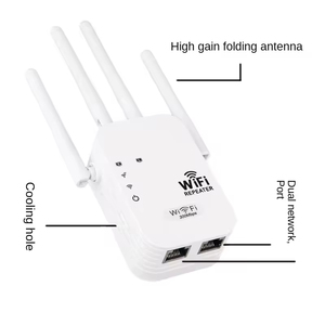 เครื่องขยายสัญญาณไวไฟ 2.4G ระยะไกล 300mbps ตัวขยายสัญญาณไร้สาย รุ่น LGX-D10, LGX พร้อมพอร์ตเครือข่ายคู่ - Product Image 1