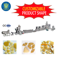 Ligne de production entièrement automatique de snacks en granulés 2D et 3D, machine à fabriquer des papads frits, des fryums indiens, des pani puri, extrudeuse