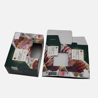 Boîtes en carton personnalisées en matériaux recyclés Kraft PET avec fenêtre transparente en PET, protection UV, pour l'emballage et l'expédition de nouilles
