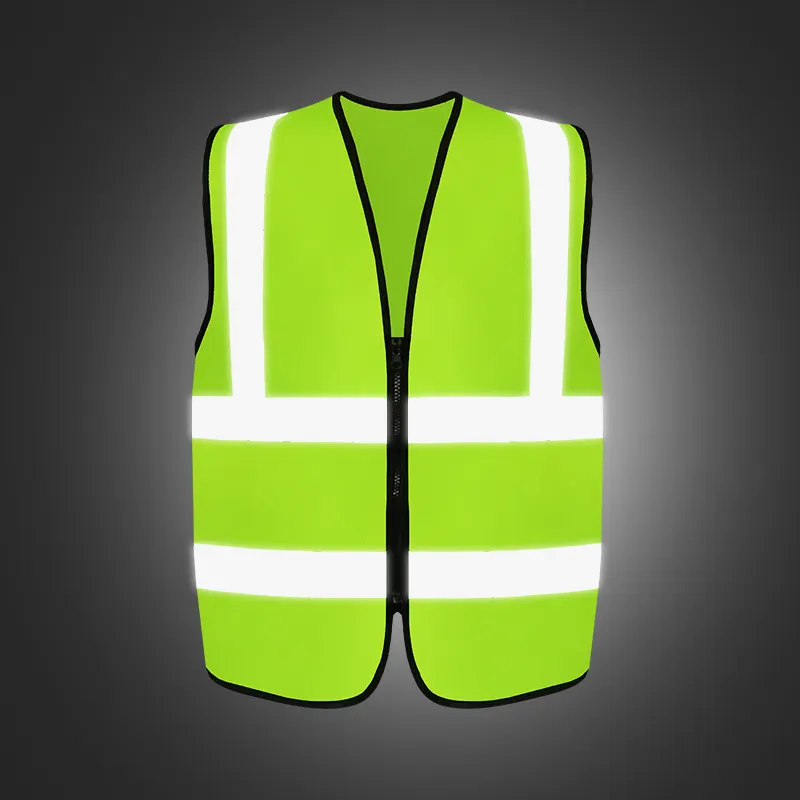 Custom high visibility reflective traffic safety vests for men and women