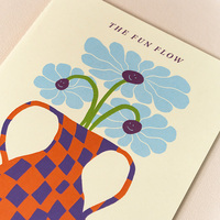 Fournitures Scolaires en Gros : Carnet de Planification Personnalisable A5 avec Motifs Floraux Bleus Amusants, Reliure Cousue, Papeterie Mignonne Imprimée