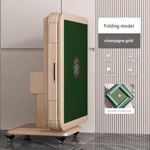 Inean tự động gấp Mạt chược bảng điện im lặng với gạch cho nhà đa chức năng Coaster yên tĩnh vuông rắn gỗ thấp - Product Image 2