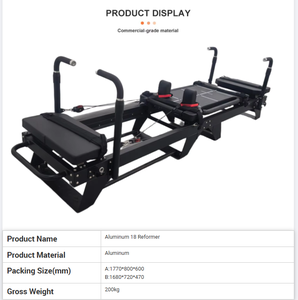 Cama de Pilates Profesional de Alta Calidad, Clásica, para Entrenamiento de Core, Megaformer, Reformer de Pilates Profesional en Venta - Product Image 2