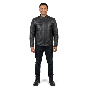 Veste de moto à capuche coupe-vent en toile 100% coton de haute qualité, personnalisée, vintage, de style sportif pour hommes - Product Image 1