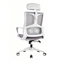 Chaise de bureau ergonomique en maille noire à hauteur réglable avec appui-tête, vente en gros à prix abordable