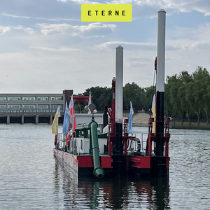 8-inch Vàng dredger cho cát NẠO VÉT Cutter hút loại nổi thuyền với giá cả cạnh tranh cho Châu Phi - Product Image 1