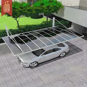 Abri de voiture de haute qualité <span class=keywords><strong>Double</strong></span> S avec structure en alliage d'aluminium gris foncé 16 x 24 pour parking extérieur, allée, jardin, abri de voiture - Product Image 1