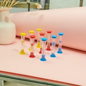 Mini minuteur cylindrique moderne - Réglages de 1/2/3/5/10 <span class=keywords><strong>minutes</strong></span> - Cadeau pour le brossage des dents des enfants - Pièce de jeu de table faite à la main - Product Image 1