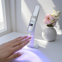 Nouveau Portable Mini Usb Uv Lampe En Alliage D'aluminium 3W Rechargeable Vernis À Ongles Sèche Uv Led Nail Lampe Diamant Forme Conception