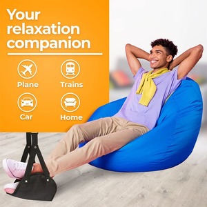 Hamaca Portátil Ajustable para Apoyar los Pies, para Viajes en Avión, Vuelos Largos, Autobús, Tren, Oficina, Accesorios de Viaje para Apoyar Piernas y Pies - Product Image 5