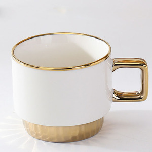 European <b>Ceramic</b> <b>Cup</b> Niche Design Coffee Mugs Gold Plated - Product Image 3