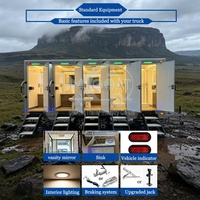 Remorque Sanitaire Portable Multi-Postes Argentée avec Urinoir, Lavabo et Éclairage LED pour Grands Événements et Location sur Chantiers