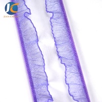 Bande élastique en dentelle picot festonnée brillante en polyamide souple de 10 mm et 18 mm pour lingerie et vêtements