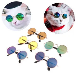 Gafas de sol para gatos y mascotas, anteojos de sol a la moda con diseño creativo y barato, 2023