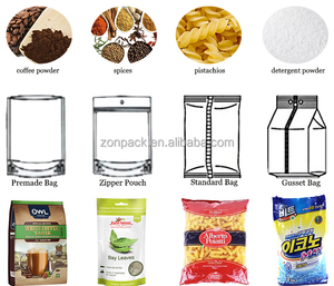 Gạo tự động vffs đóng bao cup Filler quy mô 250g 500g Bao bì Thể tích máy đóng gói - Product Image 2