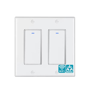 Interruptor de Pared Inteligente Matter Smart Wifi de 3 Canales MT-1221MN11, Panel Táctil de Vidrio, Compatible con Control Remoto por Voz y Aplicación - Product Image 1