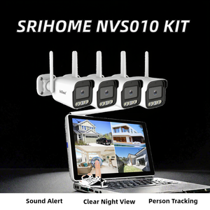 Güvenlik Dome kamera sistemi <span class=keywords><strong>8</strong></span> kanallı PTZ Wifi kiti ses dahili Siren Pan-Tilt fonksiyonu IP ağ bulut için - Product Image 4