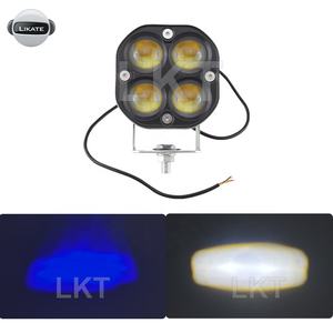 Sistema de iluminación para coche Foco de conducción LED Lente 4LED5D Blue Devil Eye Square LED Luz DE TRABAJO Faro de motocicleta eléctrica - Product Image 2