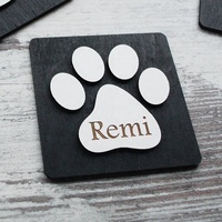 Impression de patte personnalisée, signe imprimé de patte de Scrabble, cadeau d'amoureux de chien, ornement de patte en bois